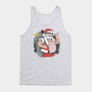 Santa Claus Rocks Tank Top